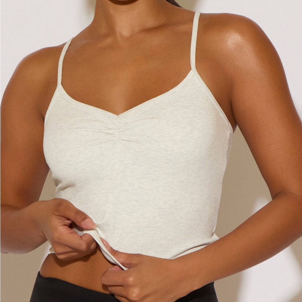 H&M light grey cropped tank top